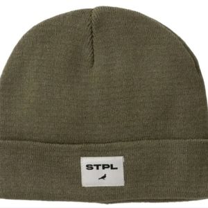Staple Pigeon Label Beanie 2211X7150 Color Olive, One Size Fits Most